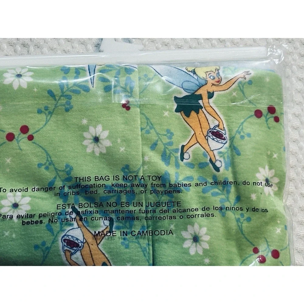 Disney Fairies - NEW - Tinkerbell Christmas Pajama Set Girl's Size 10 Sleepwear